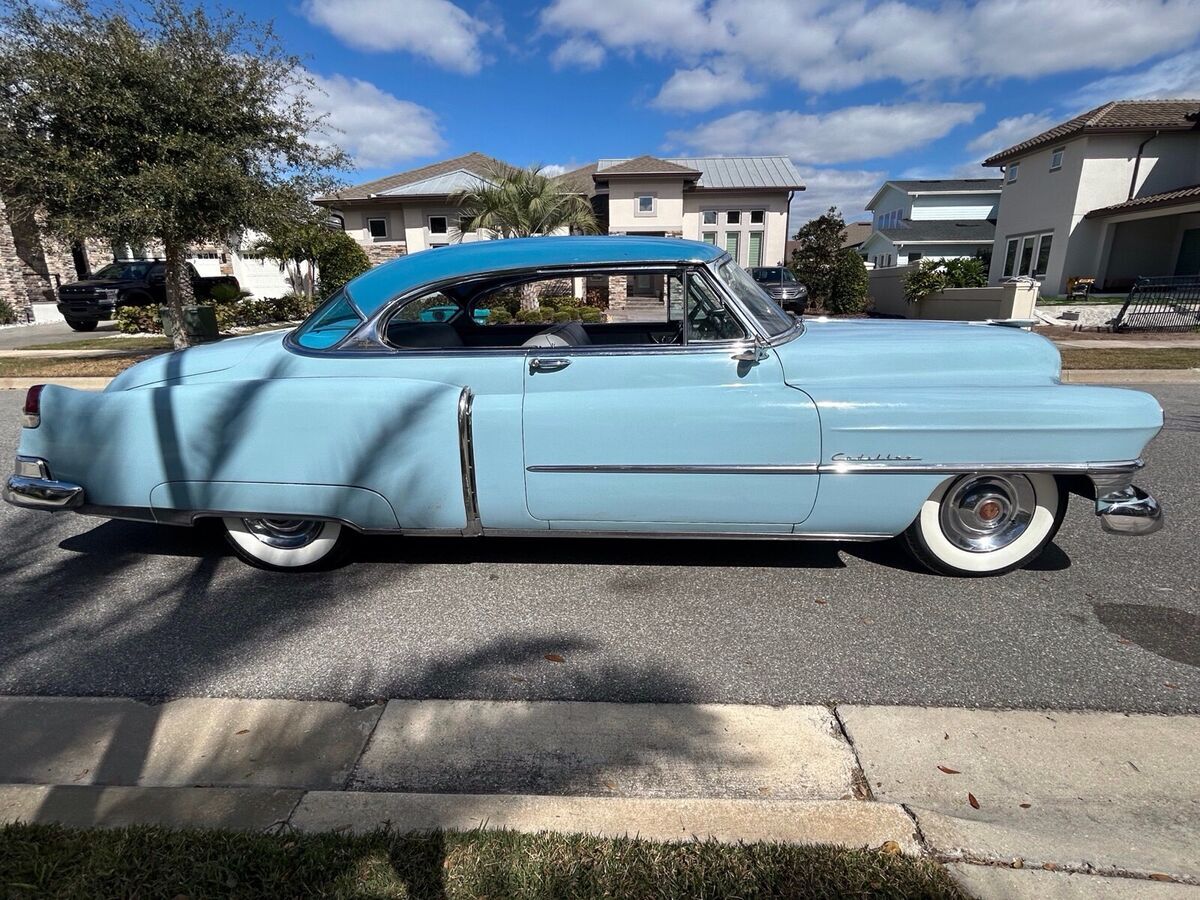 1952 cadillac 62 coupe coupe blue