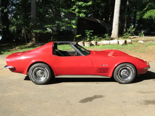 1972 chevrolet corvette red numbers matching 350 a/c p/w auto tilt/tele leather