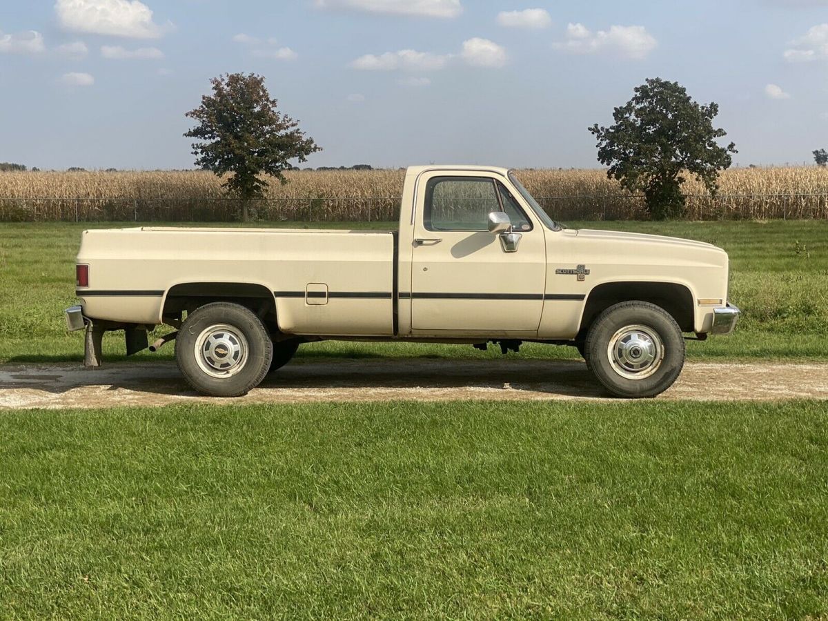 1985 chevrolet k20 pickup brown 4wd automatic
