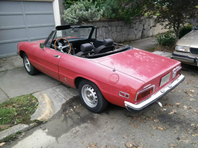 1972 alfa romeo spider 2000 barn find - original condition