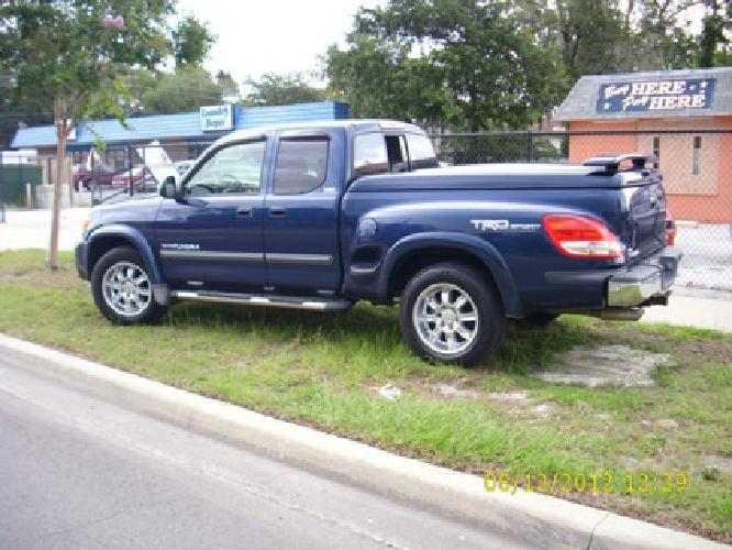 2003 toyota tundra sr5 sport stepside 4 door access cab in royal blue in jacksonville, fl