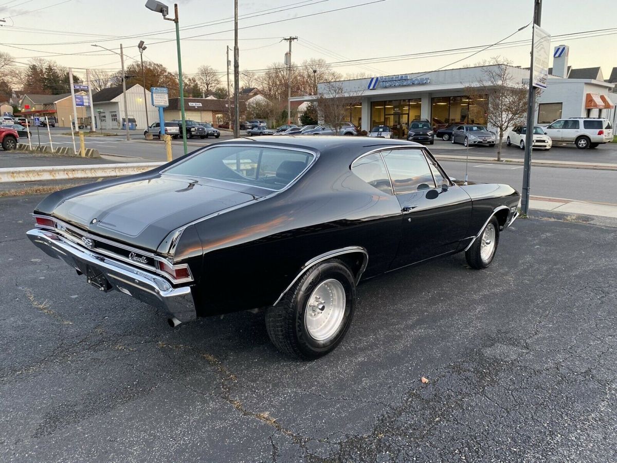 1968 chevrolet chevelle ss coupe black rwd automatic 396 ss