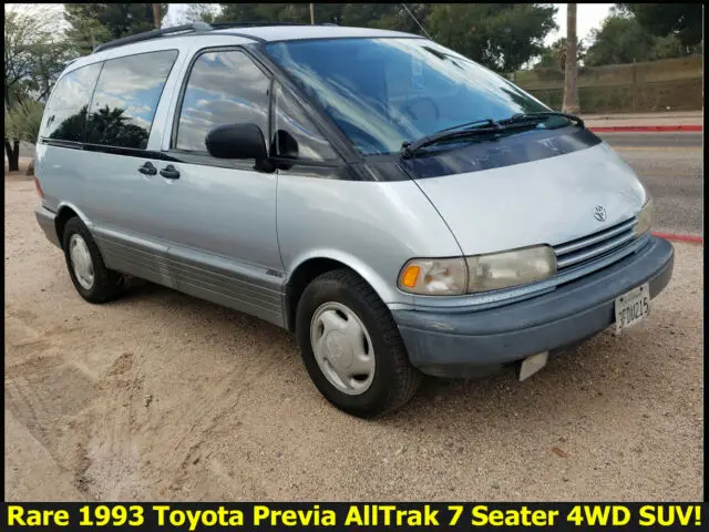 rare and groovy 1993 toyota previa alltrak 7 seater all wheel drive mini van!