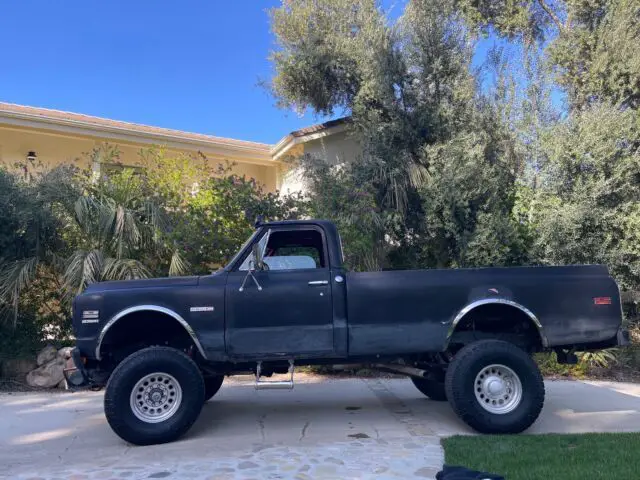 1972 chevrolet k-20 pickup black 4wd automatic cheyenne 20. 8/350