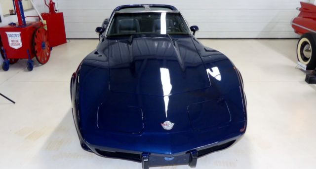 1978 chevrolet corvette anniversary 87667 miles blue 2 door t tops 350 automatic