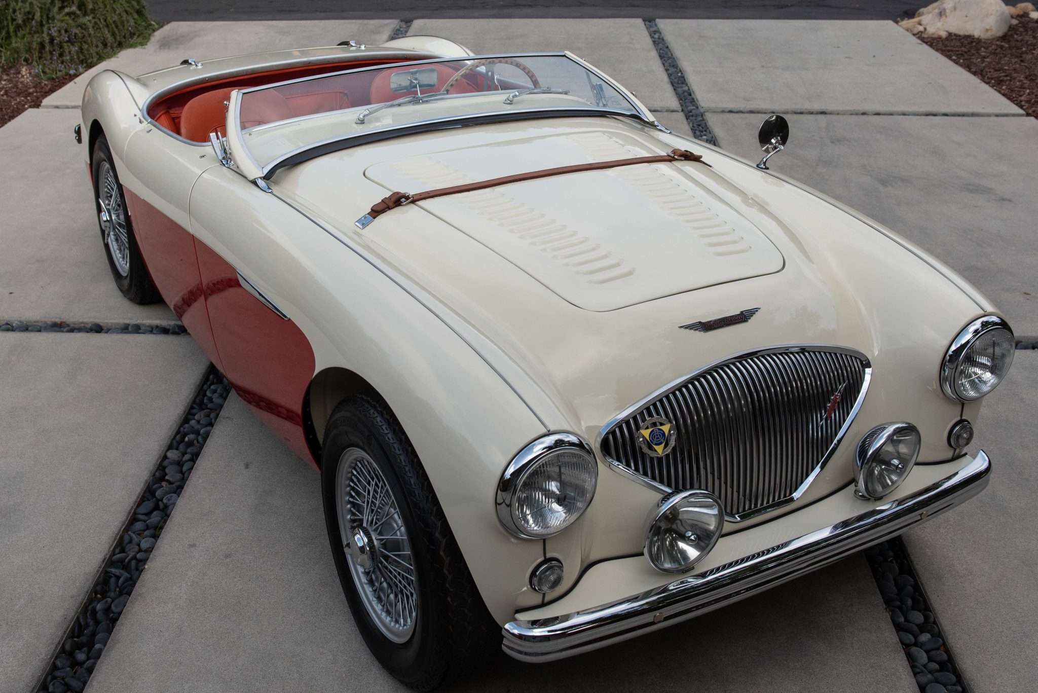 1956 austin-healey 100 bn2 roadster w/le mans kit