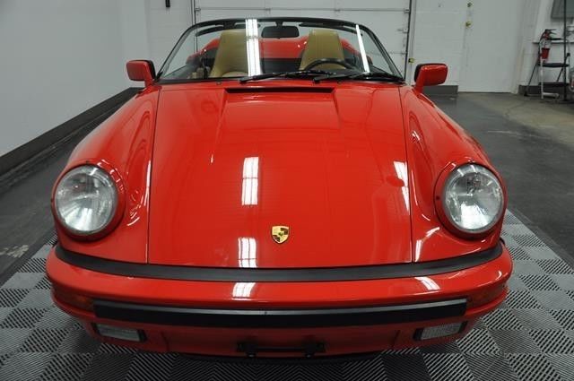 1989 porsche 911 speedster guards red with beige only 4600 miles