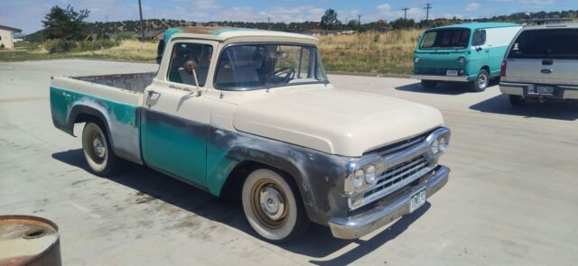 1960 ford f100 big back window swb great patina! 1957 1958 1959 daily driver