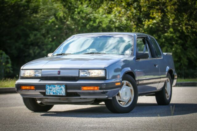 grey, coupe, one owner, 1991 oldsmobile cutlass calais quad 442