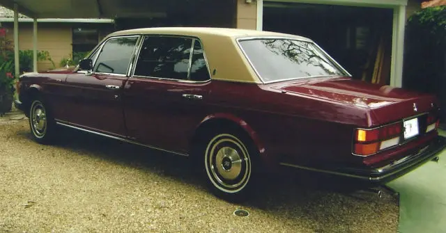 1985 rolls-royce silver spur base sedan 4-door 6.8l claret red tan leather int