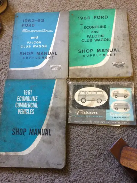 1962 ford econoline e-100 shorty panel van patina with logos daily driver