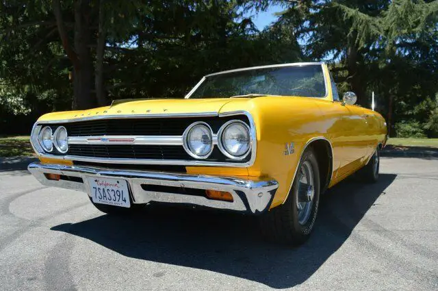 1965 chevrolet chevelle malibu convertible big block 396 4 speed manual 0