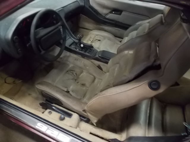 1984 porsche 928 burgundy restoration project, automatic