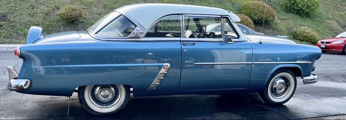 1952 ford crestline coupe blue victoria