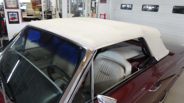 1964 ford thunderbird roadster 30473 miles burgundy/maroon 2 door convertible 39