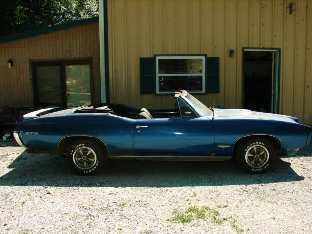 1968 pontiac gto convertible barn find survivor running project not ram air four