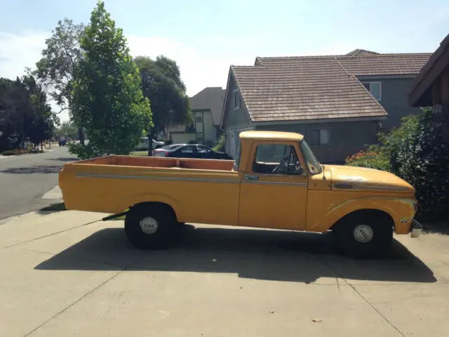 barn find 1963 ford f250 big window long bed unibody scta push truck fed