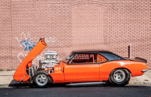 1968 blown camaro pro street, pro touring, promod, dragcar