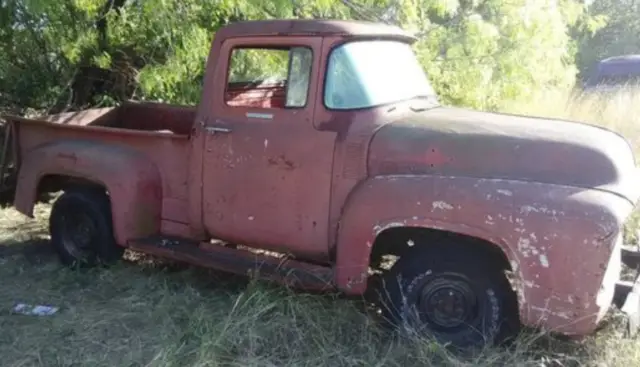 1956 ford f-100 custom cab old drag race truck rat rod