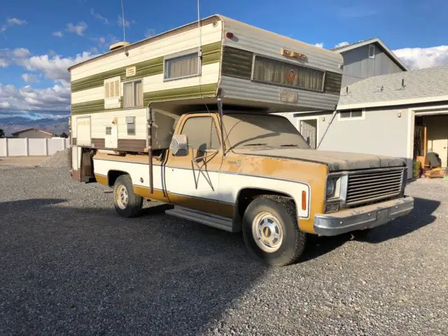 1976 chevy silverado 2500 3/4 ton camperspecial pickup truck classic garage find