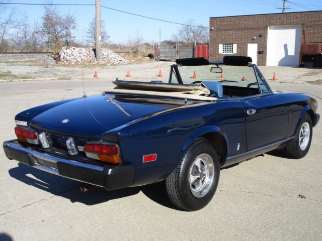 1979 fiat spider convertible - 46k actual miles - stick - clean & beautiful