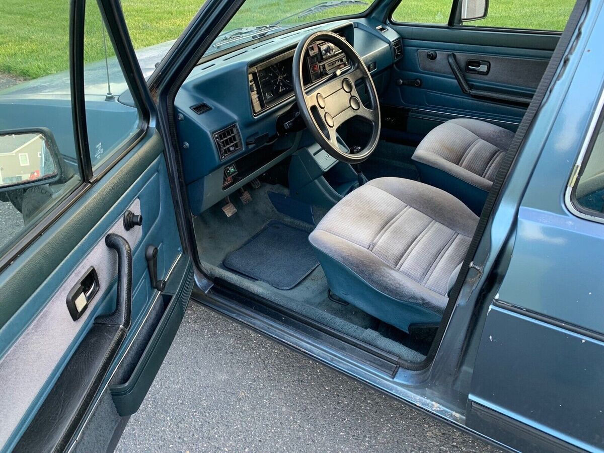 1984 volkswagen jetta sedan blue fwd manual