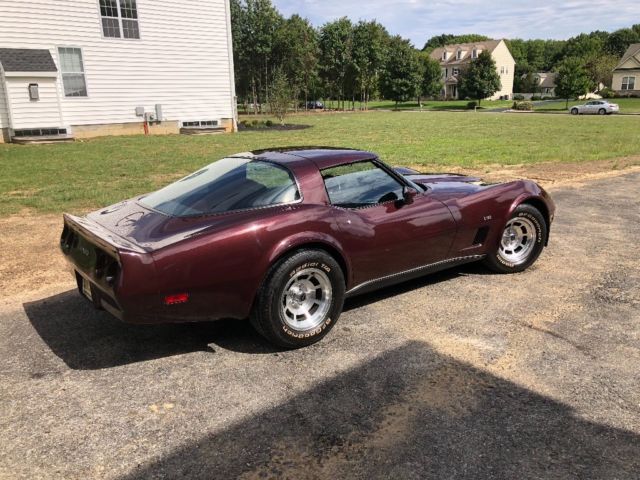 1980 corvette 13,000 original miles!!!l-82claret on claret