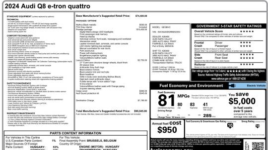 2024 Audi Q8 e-tron
