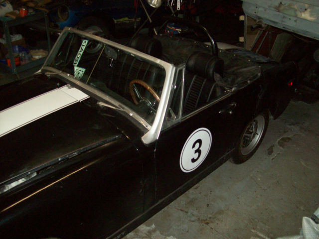 1971 mg midget mkiii 38k miles no rust! no reserve! triple black just restored