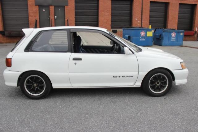 1991 jdm toyota starlet gt turbo ep82 rhd 58347 miles fwd manual transmission