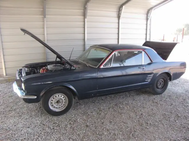 1966 ford mustang project restoration car 302 v-8 edelbrock holley 4 barrel carb