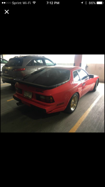 1986 porsche 944 turbo 89,000 miles red coupe 2.5 t manual