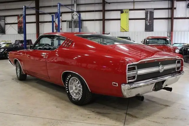 1969 ford torino cobra 50713 miles candy apple red coupe 428 cobra jet v8 4 spee