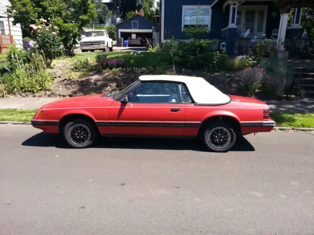 1983 mustang convertible 96k miles 3.8 ltr v6 2nd owner 33 yrs repair receipts