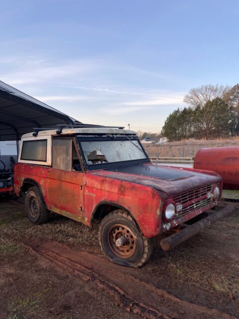 1966 ford bronco convertible red 4wd manual roadster
