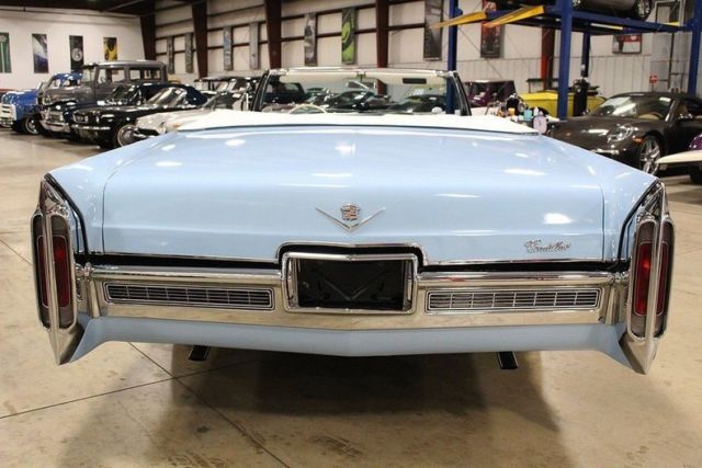 1966 cadillac deville 77894 miles mist blue convertible 428ci v8 3 speed automa