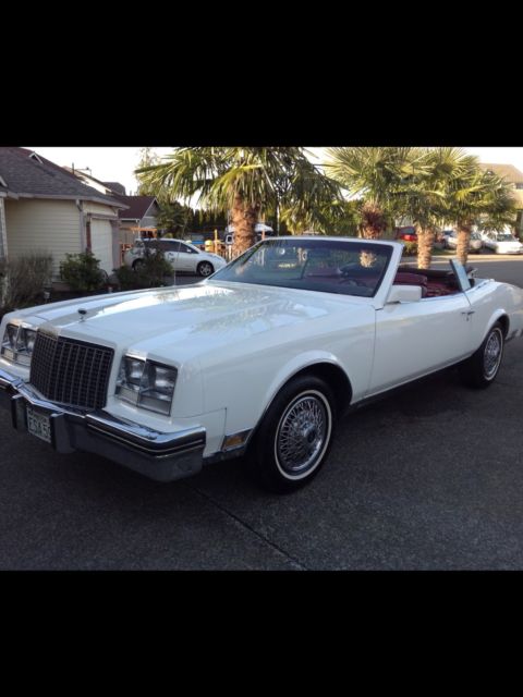 1982 buick riviera convertible 2-door 5.0l 1 owner pristine ! no reserve !