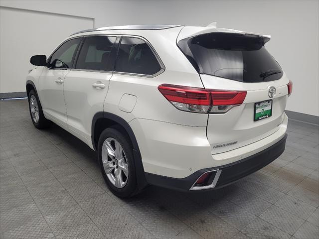 2019 toyota highlander limited platinum