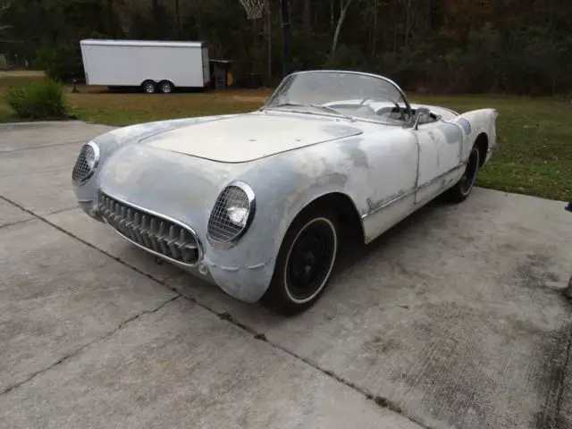1954 corvette project car 1953 1955 ncrs blue flame c1 needs work hot rod cool