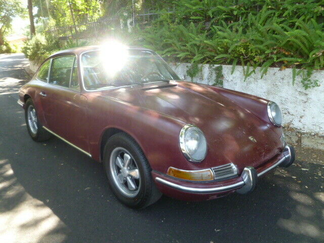 1967 porsche 912 coupe burgundy xlnt body needs paint
