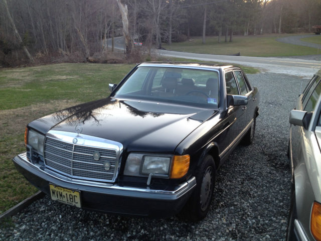 1990 mercedes-benz 300se black on palomino 2 owners