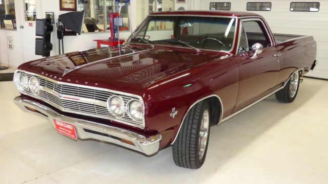 1965 chevrolet el camino 20924 miles burgundy/maroon truck 327 automatic