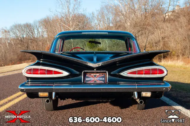 1959 chevrolet impala 348 four-door sedan correct black exterior