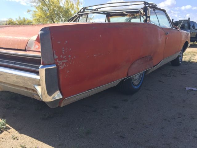 1966 pontiac bonneville convertible rare original 4 speed ac red on white az car