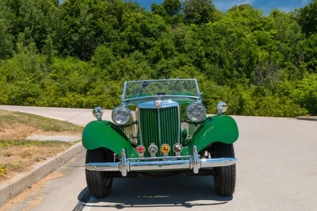 1951 mg td soft top side curtains new tires same owner since 1985