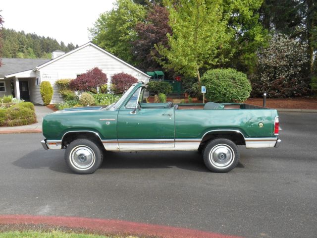 mopar 1974 dodge ramcharger se 360 at 1 owner full convertible