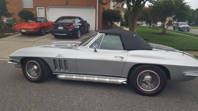 1966 corvette silver pearl 427 matching #s