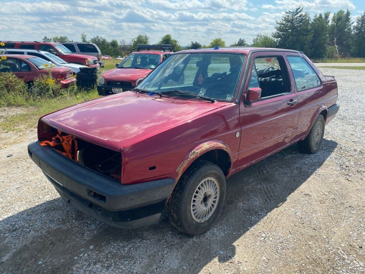 1987 volkswagen mk2 vw jetta coupe rolling shell / project - nebraska