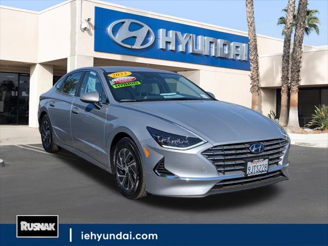2023 hyundai sonata hybrid blue