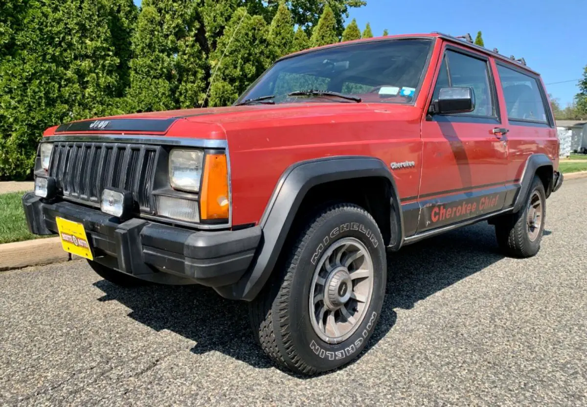 1985 jeep cherokee chief xj 2 door 5 spd original 39k miles rare survivor